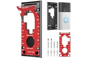 No-Drill Doorbell Mount Compatible with Ring Battery Doorbell 2nd (2020 Release),Weatherproof Anti-Theft Holder Bracket for A