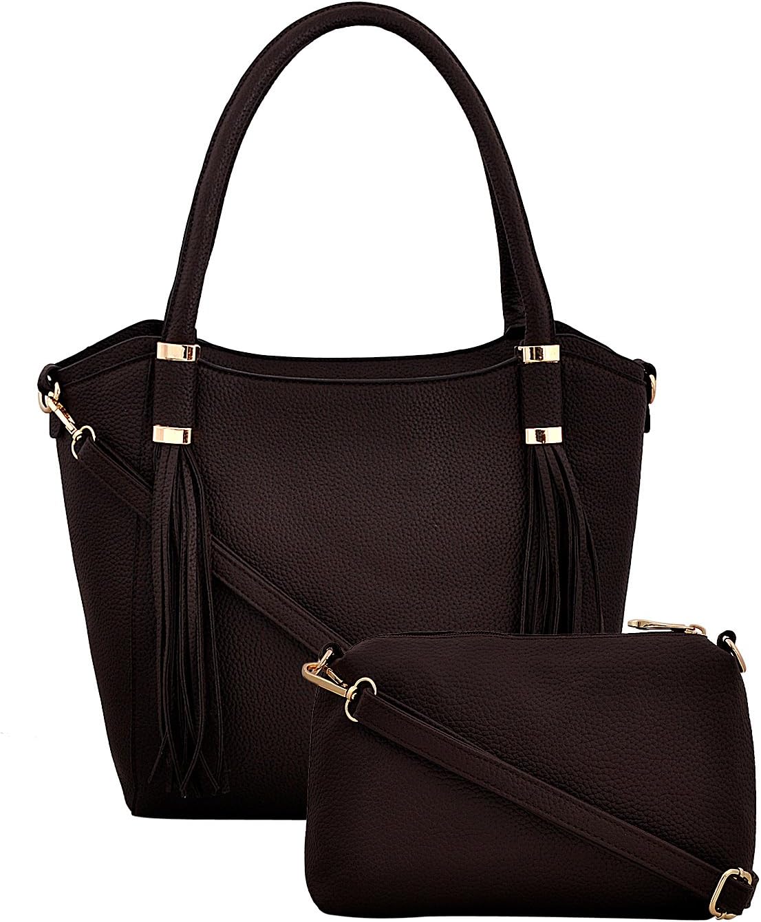 Mark & Keith Women brown Combo Handbag (Set of 2) a handbag and a