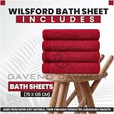 GC GAVENO CAVAILIA Large Towels Bath Sheet 4 Pack 75 x 135 cm 450 GSM view 3