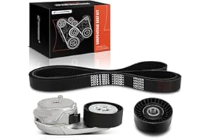 A-Premium Engine Serpentine Belt Drive Kit with Tensioner & Idler Pulley Compatible with Dodge Ram 1500 2500 09-10, Ram 3500 