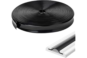 7/8" RV Vinyl Trim Molding Insert (100 ft), Heavy Duty RV Camper Travel Trailer Screw Cover, Gutter Corner & Roof Edge Track 