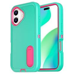 AICase for iPhone 16 Case with Built-in Stand,Tripe