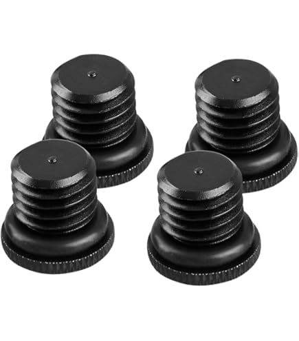 LUORNG 2-Pack Camera Tripod Head Adapter Screws – 1/4" Male To M12 Male Double-End Thread Adapter For DSLR Rigs & Accessories