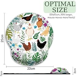 LIMKRIAN Chicken Ergonomic Mouse Pad with Wrist