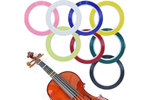 Rimoev 8 Rolls Violin Tape Fingerboard, 216 FT Violin Finger Guide Stickers, Cello Fingering Tape for Fretboard Violins and Other Orchestral Instruments Viola Tape