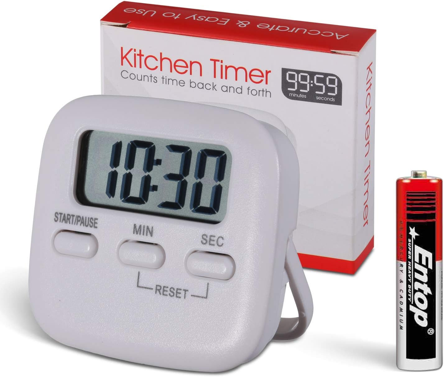 3-Kanal Küchentimer Mit Magnet - Digitaler Countdown Timer Für Backen & Kochen