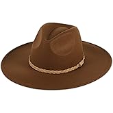 Hadley Wren Womens Stella Wide Brim Fedora Hat for Women