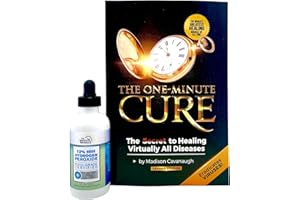 THE ONE MINUTE MIRACLE The One Minute Cure Book and 12% Hydrogen Peroxide Food Grade - 4 oz Bottle