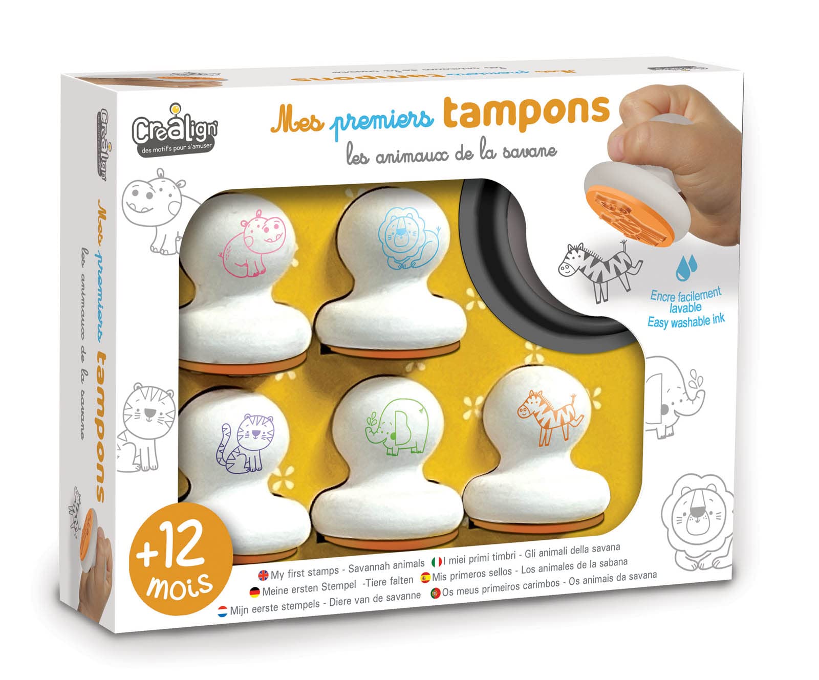 Crea lign' First tampons Animals of Savanna, CL202