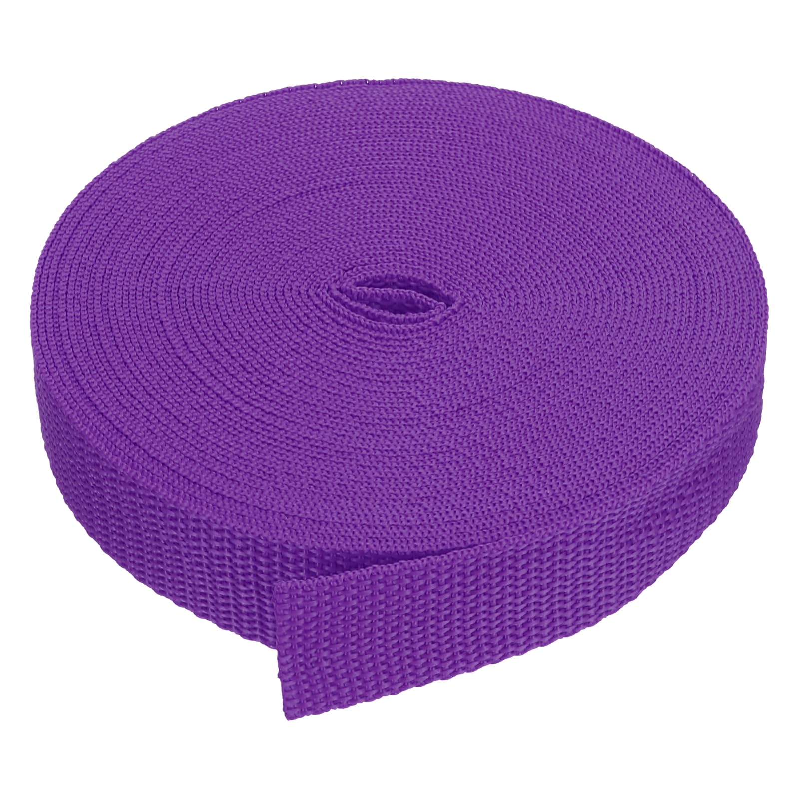 PATIKIL 9 Meters Webbing, 25mm Polypropylene Webbing Strap Heavy Webbing Roll Chair Straps for Indoor Outdoor Climbing DIY Crafting, Dark Purple