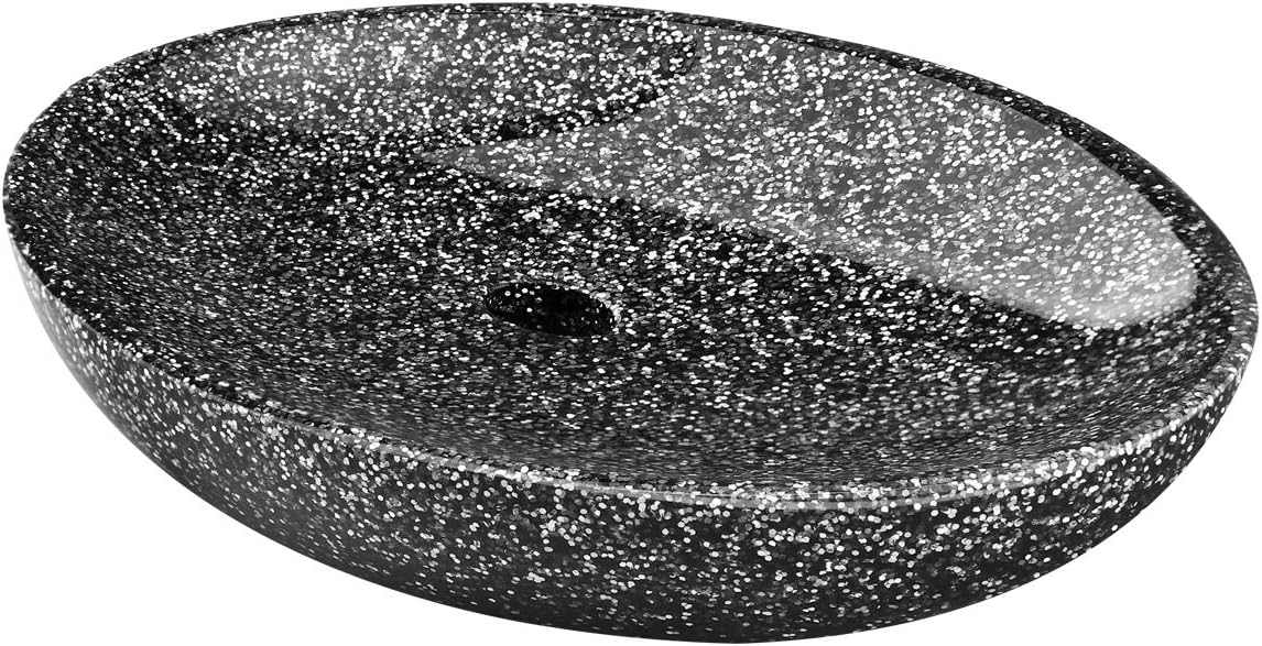 Luxspire Soap Dish Draining, Resin Soap Dish for Shower, Bathroom, Sink