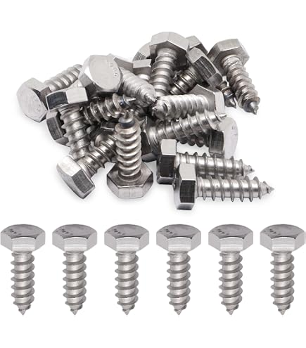 25 Pezzi Inox 25 Bulloni Lag In Acciaio Inox 1/4 X 4 - Testa Esagonale, Per Legno, Resistenti, Nuovo Viti Legno 1/4 X 4 25 Pezzi Inox 25 Bulloni Lag In Acciaio Inox 1/4 X 4 - Testa Esagonale, Per Legno, Resistenti, Nuovo Viti Legno 1/4 X 4