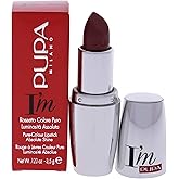 Pupa Milano I'M Pupa Lipstick - Pure, Intense Color Release - Paraben Free, Dermatologist Tested Lip Color - Extreme Luminous Finish - 106 Elixir - 0.123 Oz