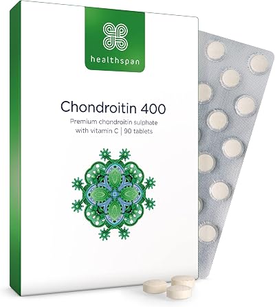 Healthspan Chondroitin 90 Tablets High Strength 90% Grade with Vitamin C
