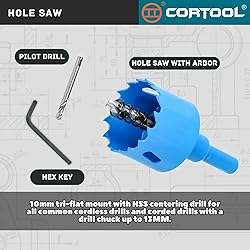 1-3/4 Inch Bi-Metal Hole Saw With Arbor for Metal