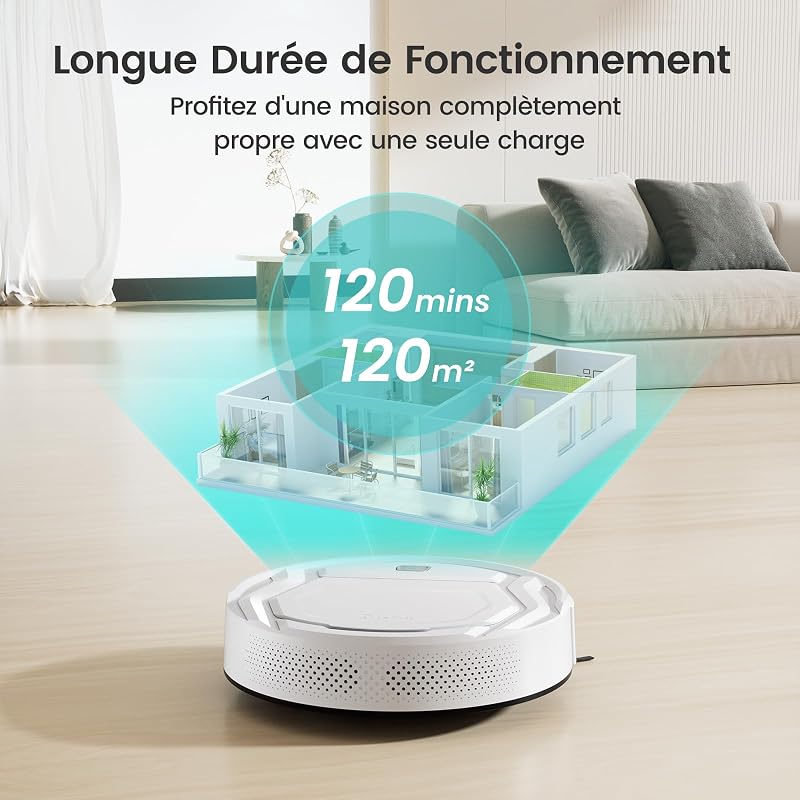 M210 Pro 28cm Mini Aspirateur Robot Anti‑Enchevêtrement