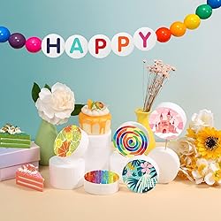 Acejoz 36Pcs Craft Foam Circles with Fishing Line