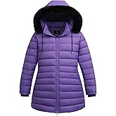 Pefflarge Women’s Plus Size Thermal Down Coat Parka | Windproof,Waterproof,Flannel Lined,Detachable Hood,Warm for Winter