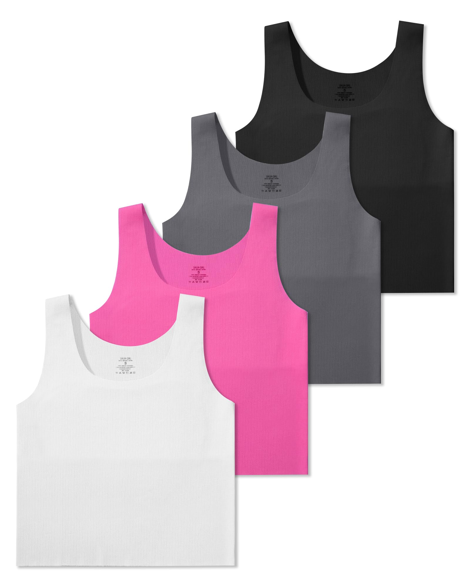 Photo 1 of SALIA GIRL Starter Bras for Girls 8-10 Dance Bras Tank Sports Bra 10-12 No Pads, Double Layer on Chest