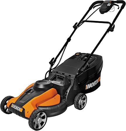 Amazon Com Worx Wg782 14 Inch 24 Volt Cordless Lawn Mower With