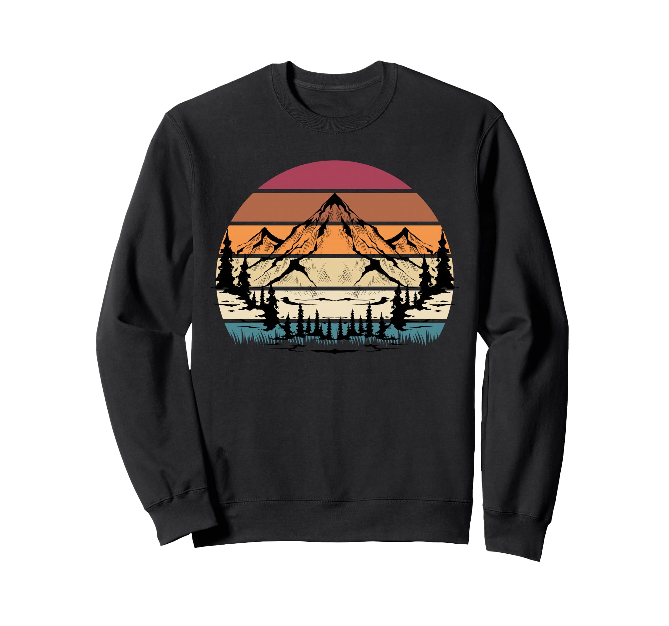 Retro Mountain Hike Hobby Sport Hiker Gift Camping Hiking Sweatshirt