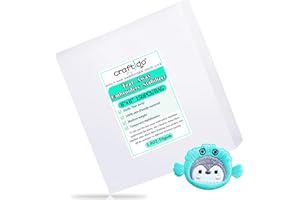 Craftido 8"x8" 150 Sheets Tear Away Embroidery Stabilizer Backing for 4x4 and 6x6 Hoops 1.8oz Medium Weight for Machine Embroidery and Hand Sewing