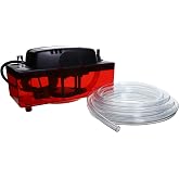 DiversiTech CP-22 Series Automatic Condensate Pump with Tubing for HVAC/R Equipment, Condensation Removal Pump with Removable Check Valve, 120V, 22' Lift, 20' 3/8" Tubing