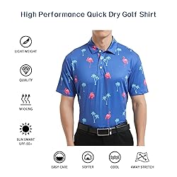 Men's Funny Golf Polo Shirts Short Sleeve