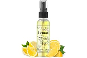 ECLECTIC LADY Body Spray for Women, 2 Oz Lemon Verbena Body Mist with Long-Lasting Fragrance, Fresh, Wonderful Scent for Spring & Summer, Floral & Fruity Perfume for Women with Orange, Daily Use