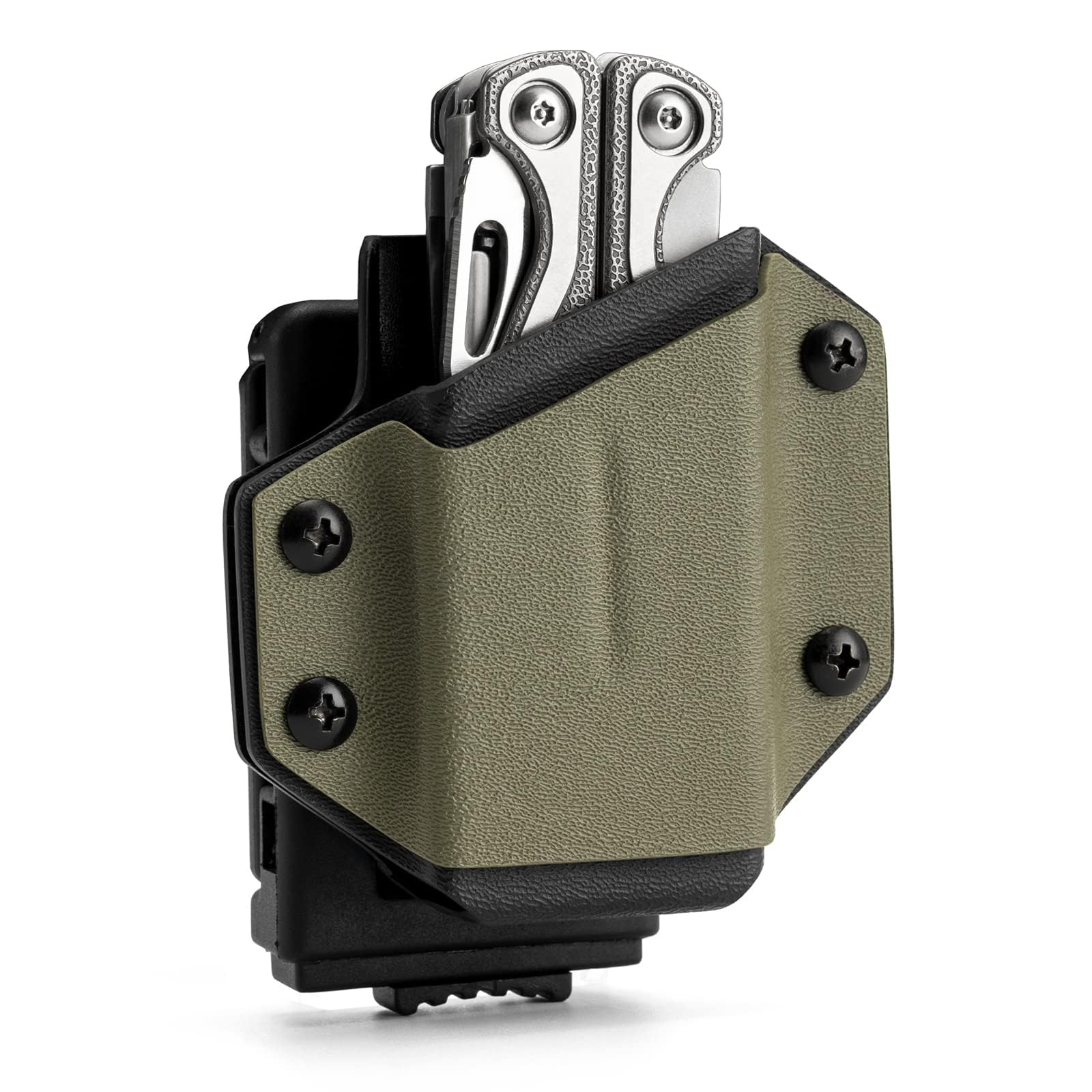 TACTICAL_GEEK TX1 Holster for Leatherman Multitool Sheath, Universal EDC Multi Tool Sheath, Adjustable Holder with Back Clip for Belt, Multi-Tool not Included, Green — image 1