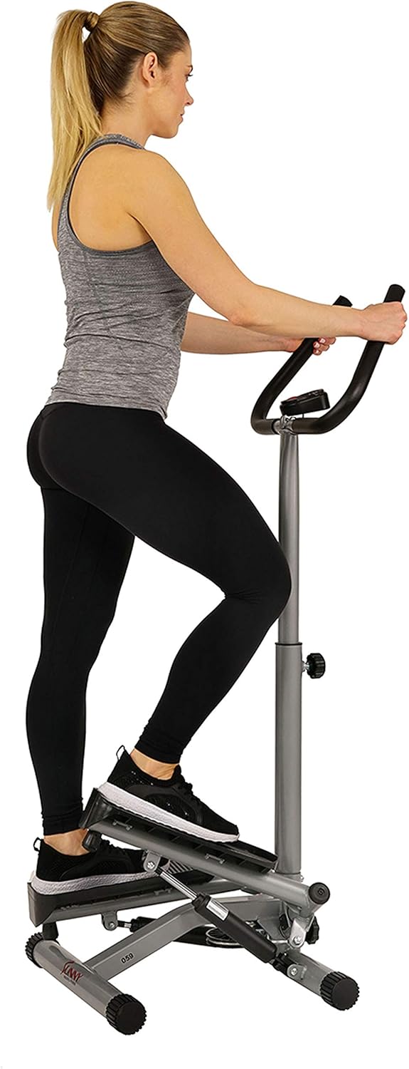 Sunny Health & Fitness Twist Stepper Step Machine w/Handle Bar and LCD Monitor - NO. 059 : Step Machines : Sports & Outdoors
