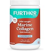 Further Food Chocolate Marine Collagen Peptides Powder, Wild Caught, Sustainable, Type 1, 2 & 3 Collagen, Gut + Joint Support