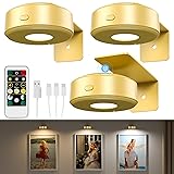 3PCS Picture Lights with Remote, Wireless