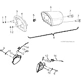 Polaris ATV Headlight Socket, Genuine OEM Part 0453569, Qty 1