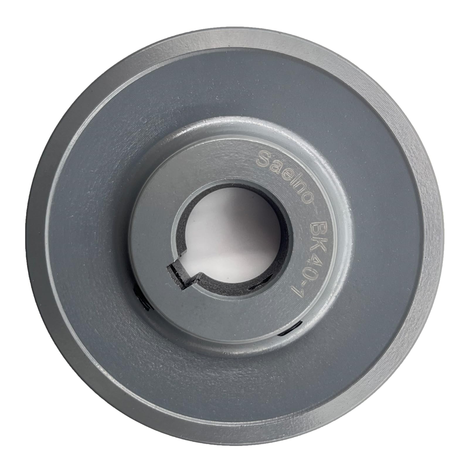 Photo 1 of Saelno BK40-1 Sheaves,v Belt Pulley 1 inch bore 3.95" OD,Motor Pulley cast Iron for A AX B BX 4L 5L V-Belts,BK401 Pulley