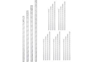 M METERXITY 6-Set Wind Chime Tubes, 4 Sizes Aluminum Wind Chime Empty Tubes with String, Metal Wind Bell for Crafts/DIY Home 