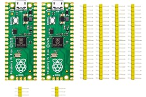 DIGISHUO 2Pcs Raspberry Pi Pico Microcontroller Board with Flexible Digital Interfaces | Based on RP2040 Chip| Dual-Core ARM 