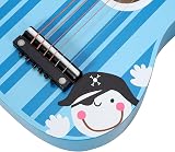 SOKA Wooden Blue Striped Guitar Toy for Kids Toddlers Ages 3+ Interactive Music view 8