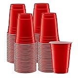 GUSTO [18 oz. - 100 Count] Disposable Plastic Red