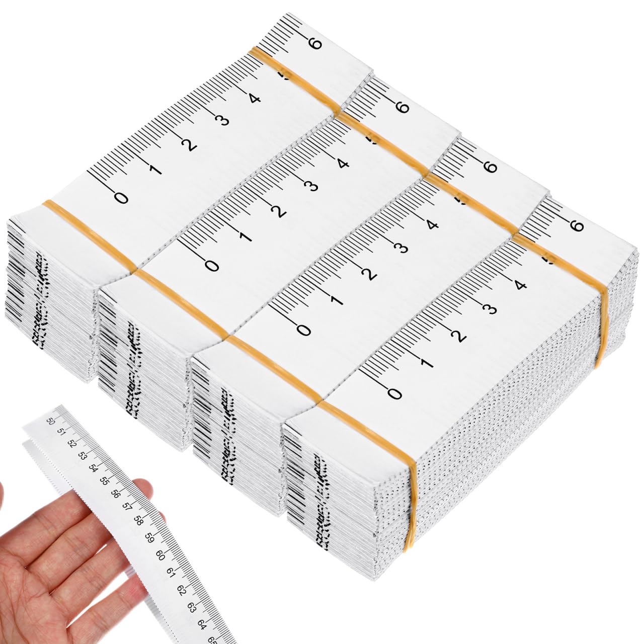 Housoutil Paper Measuring Tape, 100Pcs Wound Measuring Rulers, 100CM Disposable Double- Sided Tape, Medical Measurement Ruler, Wound Measurement Tool