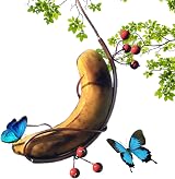 Birtern Copper Banana Holder Butterfly Feeder Hammock Outdoor Garden Patio view 5