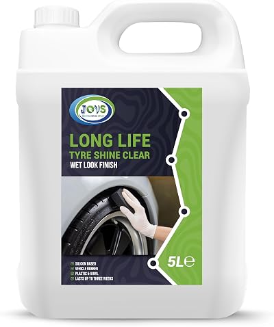 JOVS Tyre Shine Clear 5 Litre Premier Wet Look Tire Dressing Gel