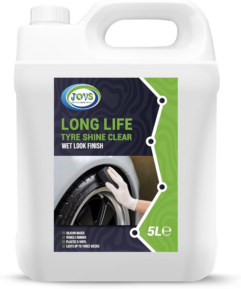 JOVS Tyre Shine Clear 5 Litre Premier Wet Look Tire Dressing Gel
