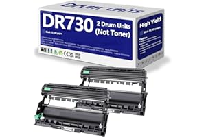 OKGO!INK OKGO DR730 Drum Unit 2 Pack (Not Toner) Compatible Replacement for Brother DR-730 DR760 760 Drum Compatible with HL-L2350DW HL-L2370DW HL-L2395DW HL-L2325DW MFC-L2750DW MFC-L2710DW L2690DW