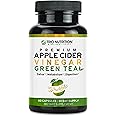 TRIO NUTRITION Apple Cider Vinegar Capsules with Green Tea - Natural Sugar Free Apple Cider Vinegar Pills with The Mother for Body Cleanse, Immune, Weight Management & Metabolism Support*