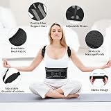 Aollop Posture Corrector for Men and Women Adjustable Back Brace 35-47 in view 2