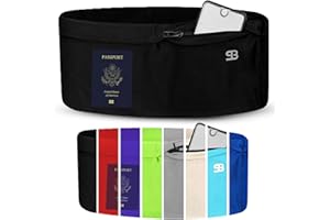 StashBandz Running Belt for Women & Men – No-Bounce Fanny Pack with 4 Secure Pockets & Zipper for Phone, Money & Essentials – Flip Belt Style Design for Running, Travel & Everyday Use