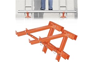 ERFEI 2 Pack Ladder Jacks for Scaffolding Platform Heavy Duty Steel Ladder Jacks Scaffold Bracket Extension Ladder Jack for R