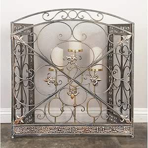 ZAQI Salvachispas Chimenea Protector Chimenea Pantalla de Chimenea