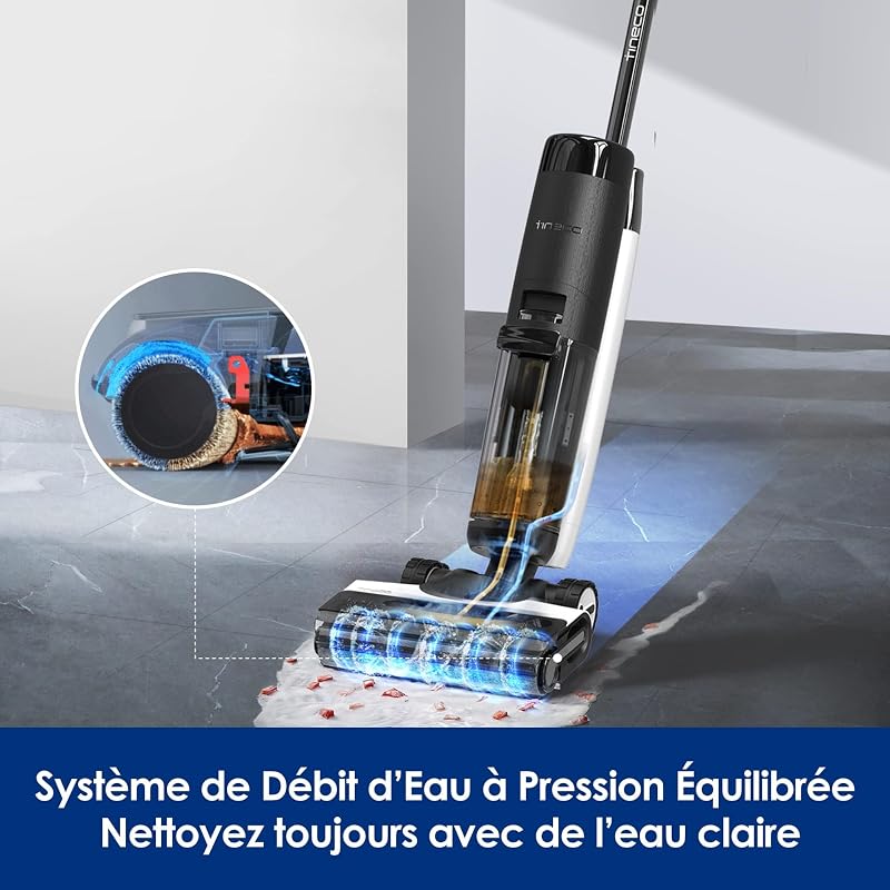 Floor One S7 Pro Aspirateur Laveur, SmoothPower, Éclairage LED